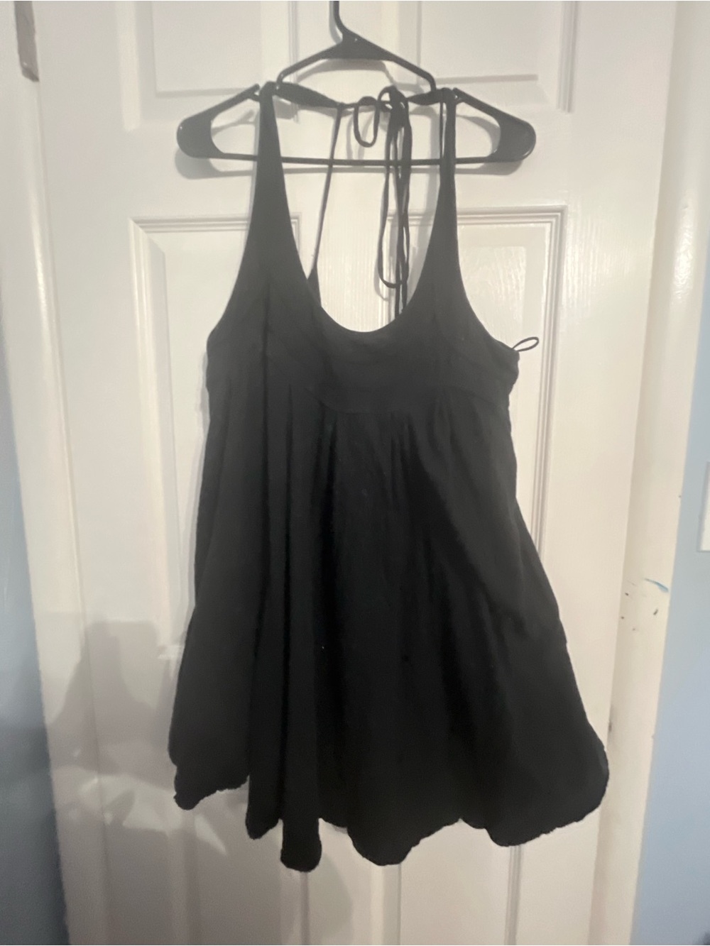 Free People x2 Tunic Mini Dress bundles Size Large Black, White Scoop Halter - Picture 2 of 10